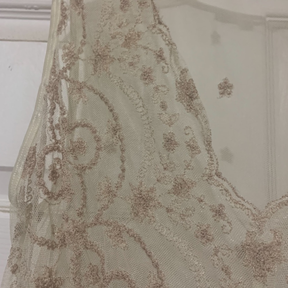 SOLD on Mercari Karen Kane Lace top. Size L. - Picture 8 of 14